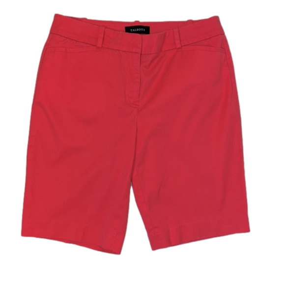 Talbots Salmon Pink 10 Inch Bermuda Walking Shorts - Size 6 - Picture 1 of 6